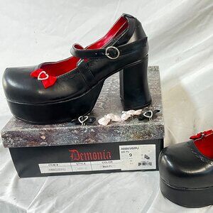 Brand New Demonia Abbey 03 Women's Platform Shoes
